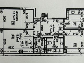 Apartament cu 3 camere, 81 m², Durlești, Chișinău foto 9