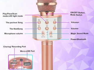 Microfon pentru copii Bluetooth-микрофон foto 3