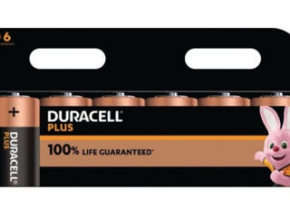 Duracell Plus D6, 100% Life guaranteed