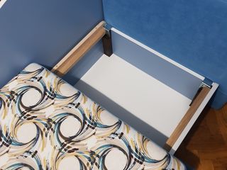 Продам 3 штуки подростковые кровати Конфорт.с ящиком.выдвижнык.1 голубая и 2 орандж. foto 2