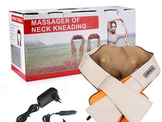 Massager of neck kneading массажер роликовый для шеи и спины  promo!! гарантия , доставка foto 9