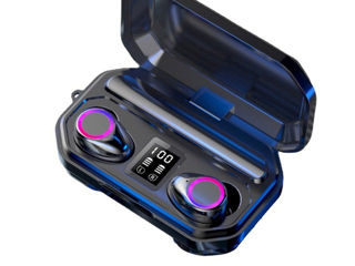 Căști fără fir TWS M12 cu power bank și funcție lanternă