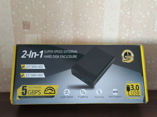 Кейс внешний для 3.5 HDD, USB 3.0, новый, доставка