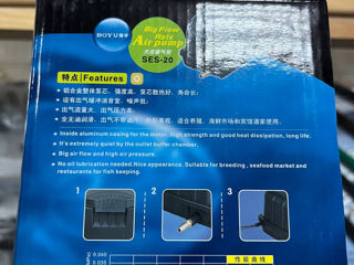 компрессоры для водоемов, Поддержка уровня кислорода для рыб, компрессор для подачи кислорода foto 2