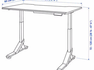 Set de mobilă pentru oficiu IKEA (Negru) De calitate premium! foto 7