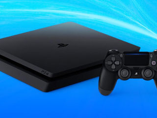 PS4 slim Прошитая . Modat 1000gb + Новые классные Игры