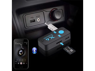Aux Audio Adapter 3.5mm + Bluetooth X6 - Adaptor Bluetooth + Muzică + Difuzor în mașină foto 1