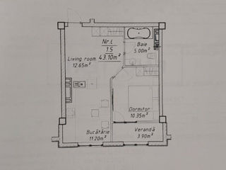 Apartament cu 1 cameră, 43 m², Buiucani, Chișinău foto 5