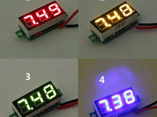 Индикатор=Вольтметр-12-24v.(4.5v-30v)Измеритель-цифровой=LED= foto 3