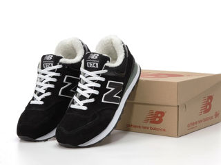 New Balance 574 Black Unisex cu blana / с мехом