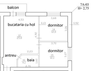 apartament cu reparatie in Hincesti, 56m2 - 35000,etaj 2 din 5. in rate până la 5 ani foto 3