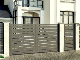 Забор профильный горизонтальный, оцинкованный 3D !!!