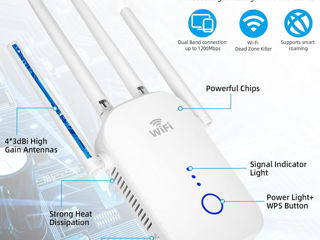 Усилитель Wi-Fi Extender Booster 4 antene foto 3