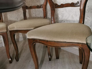Vind masa din lemn masiv +6 scaune adusa din germania marime este 1,20 desfacuta 1,60 foto 3