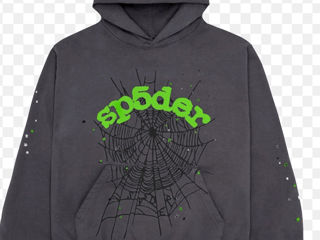 Spider grey green hoodie