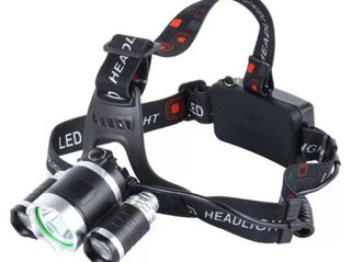 Налобный Фонарь Rotary Zoom Headlamp c 3 Светодиодами