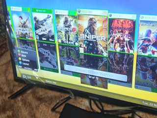 Продам Xbox 360 , ухоженный, обслуженный, без грязи и пыли,прошитый + 72 игры - 2200 лей