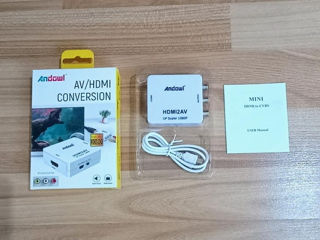 Конвертер HDMI2AV гнездо HDMI в гнездо RCA новый foto 3