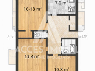 Apartament cu 3 camere, 80 m², Buiucani, Chișinău