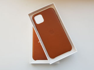 Apple iPhone 11 Pro Max Leather Case - Saddle Brown foto 3