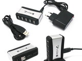 Hub USB 7 porturi cu alimentare externa pentru HDD-uri externe si alte dispozitive USB foto 6