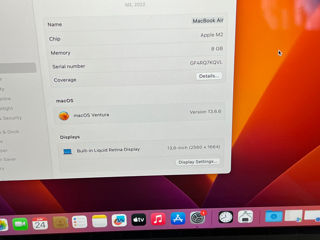 MacBook Air 13.6" Apple M2 (8C CPU/8C GPU), 8 GB, 256 GB, Starlight foto 7