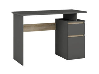 Masa de birou MG-Plus Table 4, 1.2m, graphite/oak sonoma