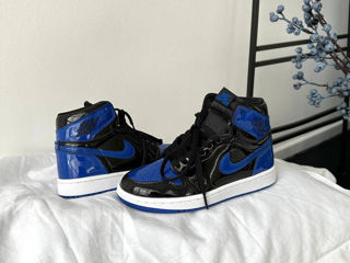 Nike Air Jordan 1 Retro High Patent Rotal Blue Unisex foto 9