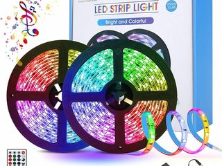 Livrare gratis0 lei!  Светодиодная лента RGB подсветка полный комплект в упаковке. Banda Led RGB!