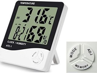 Цифровой термометр-гигрометр+часы=199леев foto 2