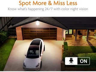 Camera IP Wireless PTZ exterior Homeguard 4MP, IR, alb foto 1