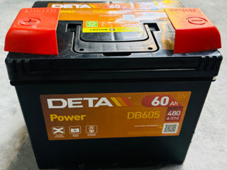 Акумулятор DETA 60Ah / Acumulator Auto DETA 60Ah foto 1