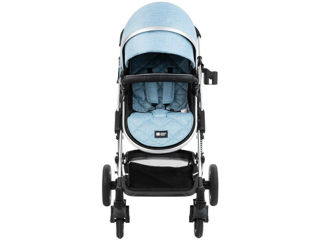 Stroller Kikka Boo 3 In 1 Amaia Blue (Car Seat)