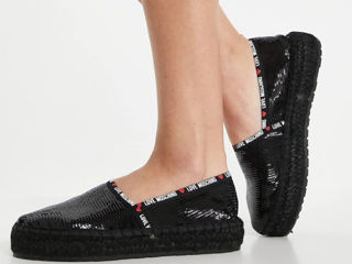 Espadrile negre Love Moschino foto 6