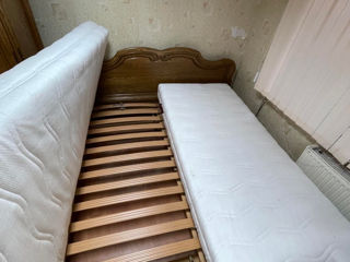 Set complet dormitor cu dulap din lemn masiv foto 6