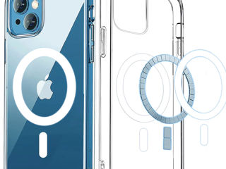 Прозрачный магнитный чехол для iPhone 13 Mini,