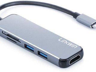 Type-C Dock Station / HDMI, LAN, DP, VGA, USB / Thunderbolt 3 foto 2