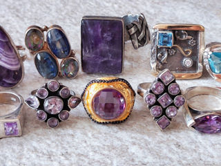 Шикарные Серебряные Оригинальные кольца с Благородными камнями ! Шикарный выбор ! foto 6