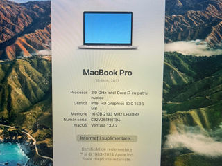 MacBook Pro 2017   16/500GB foto 3