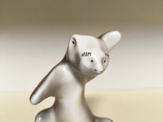 Фарфоровый мишка статуэтка СССР foto 10