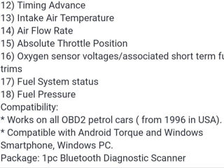 OBD2 scaner diagnosticare foto 7