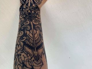 Tatuaj temporar. Acoperă cicatrici. Desenez rune scandinave. foto 5