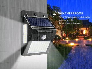 LED-uri Solare - Iluminare Excelenta pentru curte,gradina,culoare,intrare,terasa etc foto 2