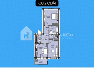 Apartament cu 2 camere, 63 m², Centru, Dumbrava, Chișinău mun. foto 5