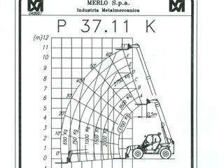 Телескопический погрузчик MERLO P 37.11, 2004 foto 3