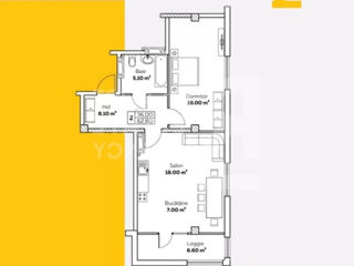 Apartament cu 1 cameră, 63 m², Centru, Chișinău