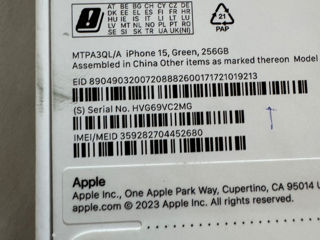 Iphone 15 256gb Green Sigilat  Original  Garantie Apple  Neverlock  Orice Sim foto 3