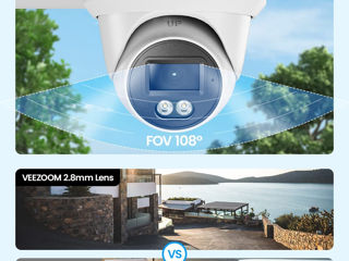 Cameră veezoom 4k poe - 8mp - de supraveghere cctv viziune pe timp de noapte foto 7