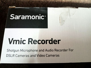 Микрофон Saramonic Vmic Recorder - диктофон пушка для видео-камер, DSLR. foto 7