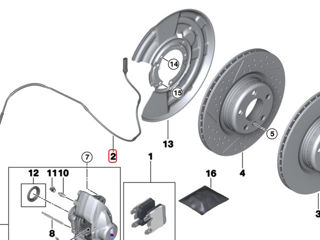 Датчик колодок  BMW F20 F30 F31 F32 F36 foto 2